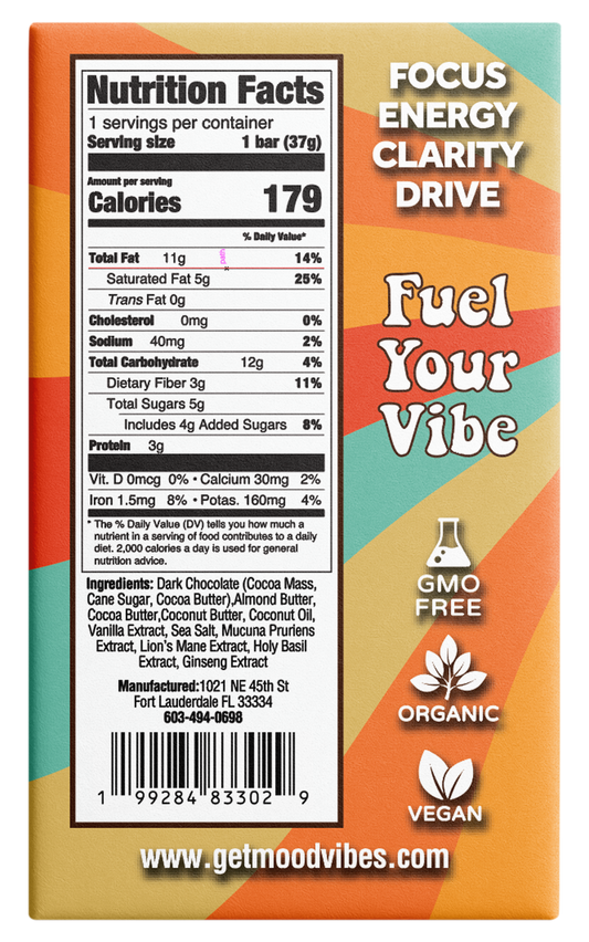 RISE Bar: Focus - Energy - Clarity - Drive