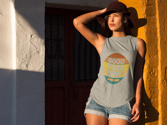 Good Vibes Only Racerback Tank - Mood Vibes