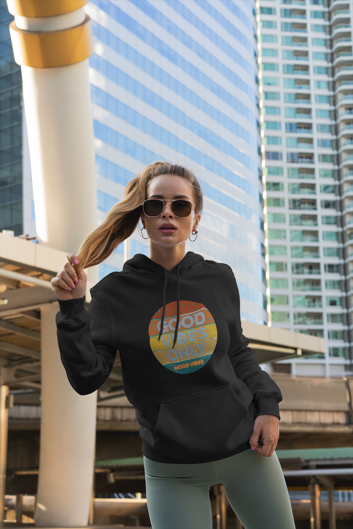 Good Vibes Only Champion Hoodie = Mood Vibes