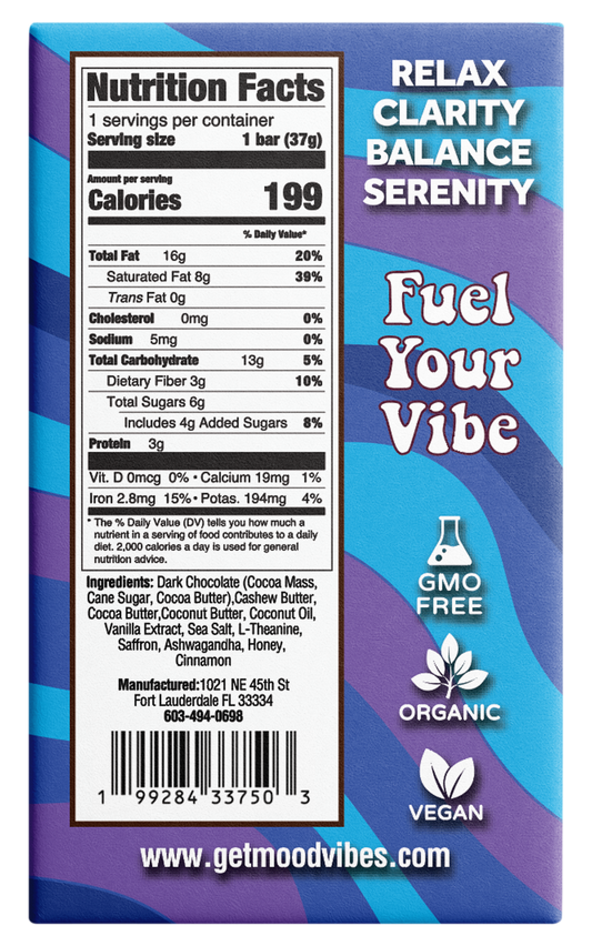 CALM Bar: Relax - Clarity- Balance - Serenity