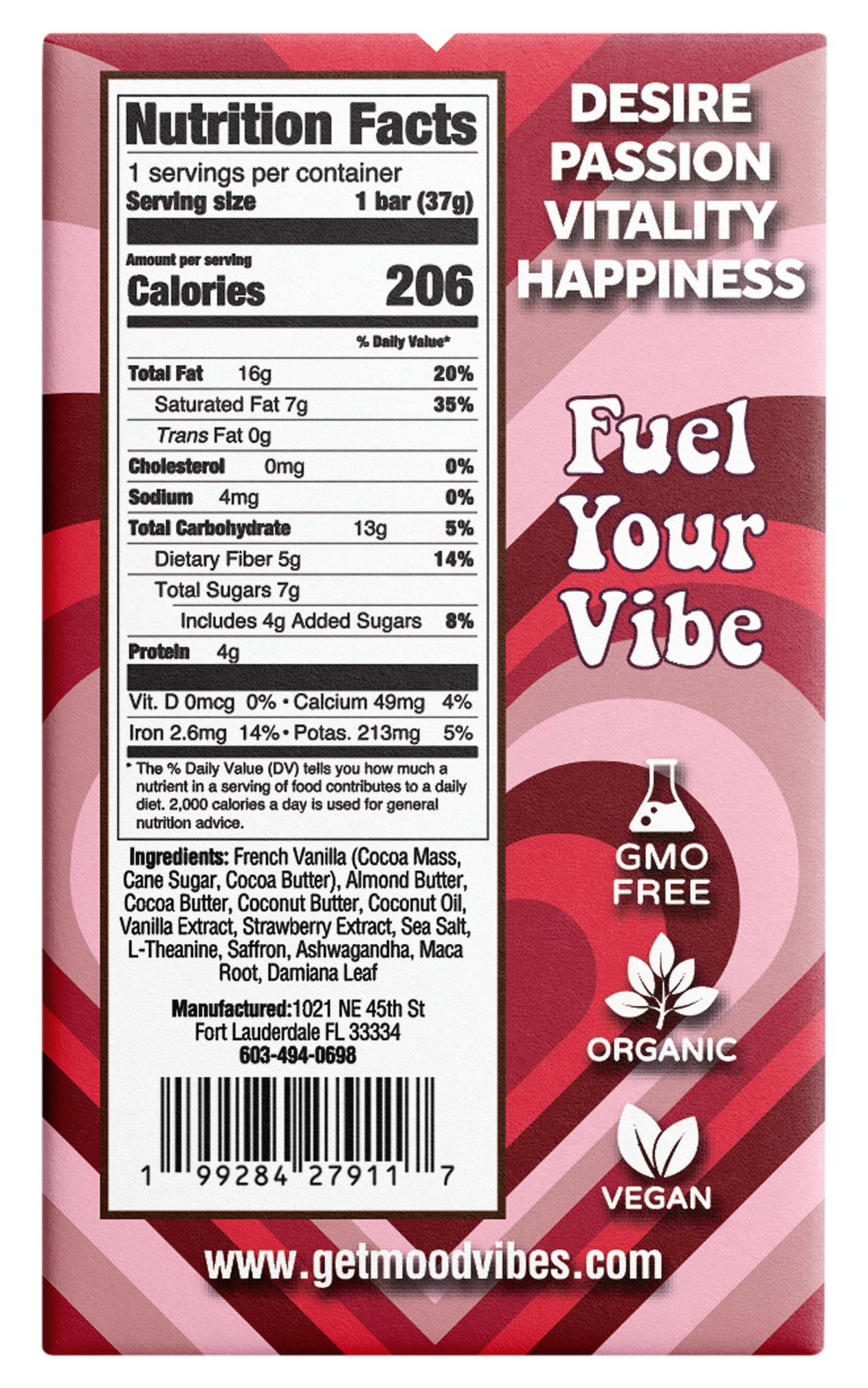 LOVE Bar:  Desire - Passion - Vitality - Happiness