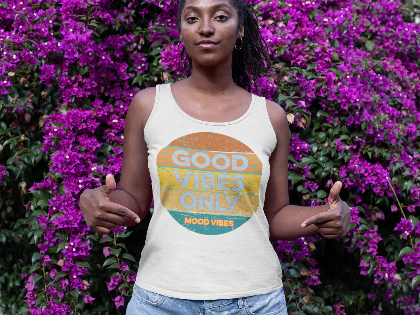 Good Vibes Only Racerback Tank - Mood Vibes