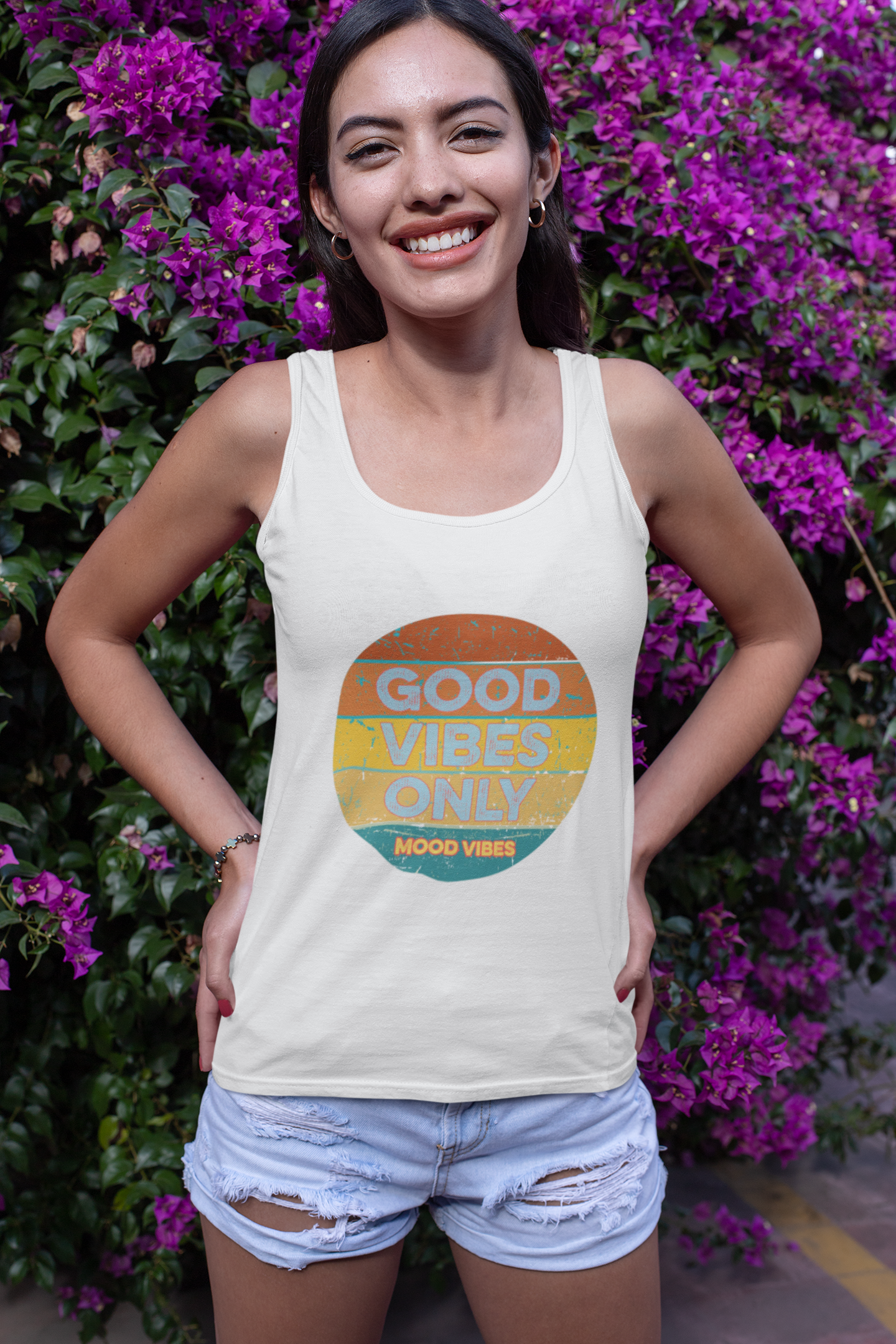 Good Vibes Only Racerback Tank - Mood Vibes