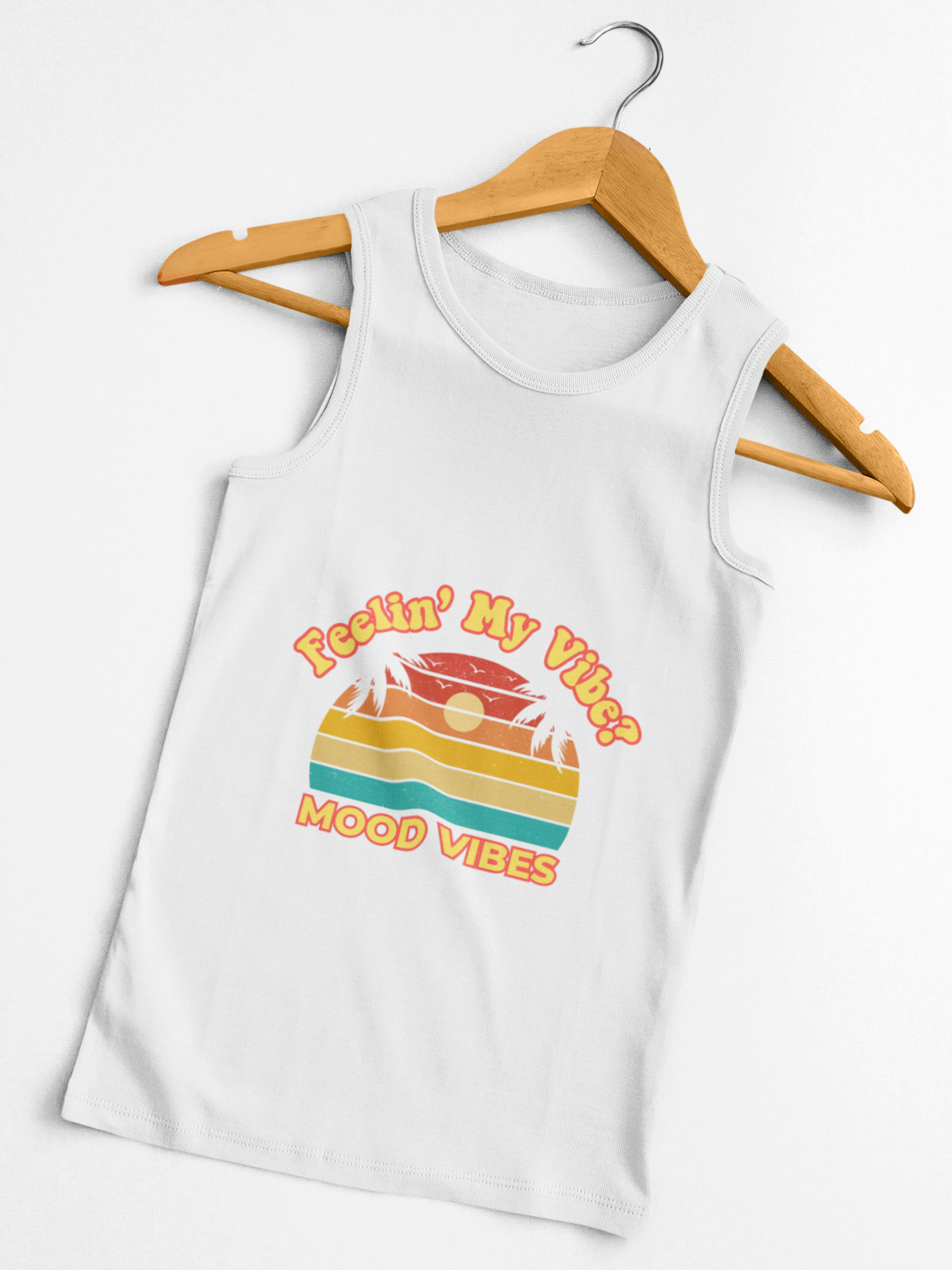 Mood Vibes® Women’s Racerback Tank – Good Vibes Only