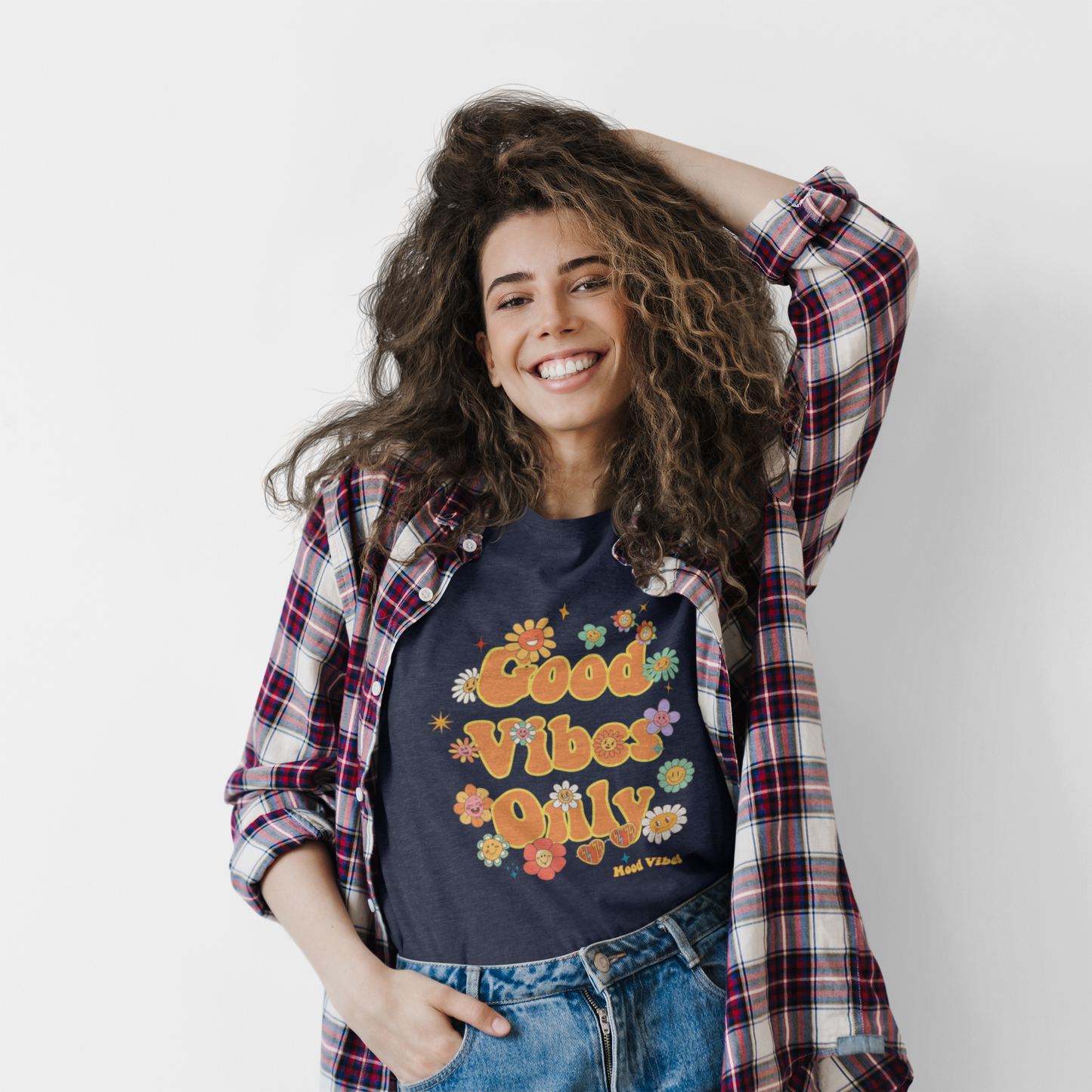 Good Vibes Only Flower Tee