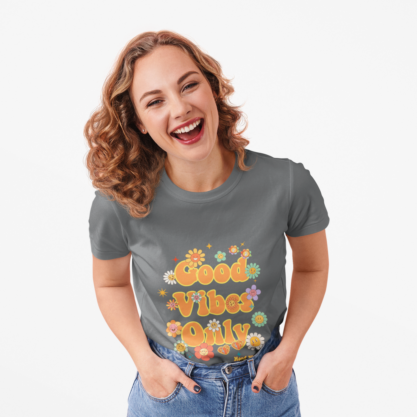Good Vibes Only Flower Tee