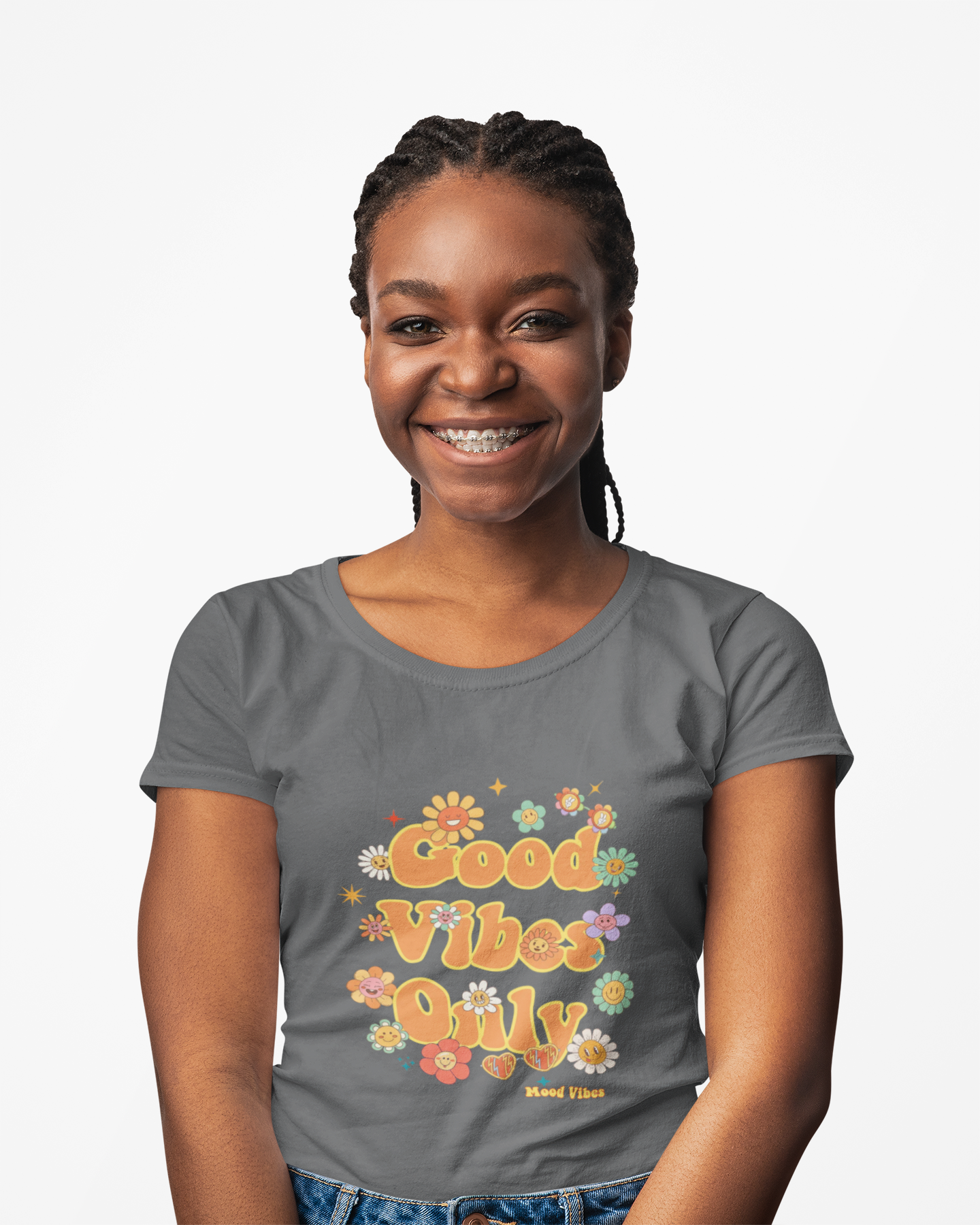 Good Vibes Only Flower Tee