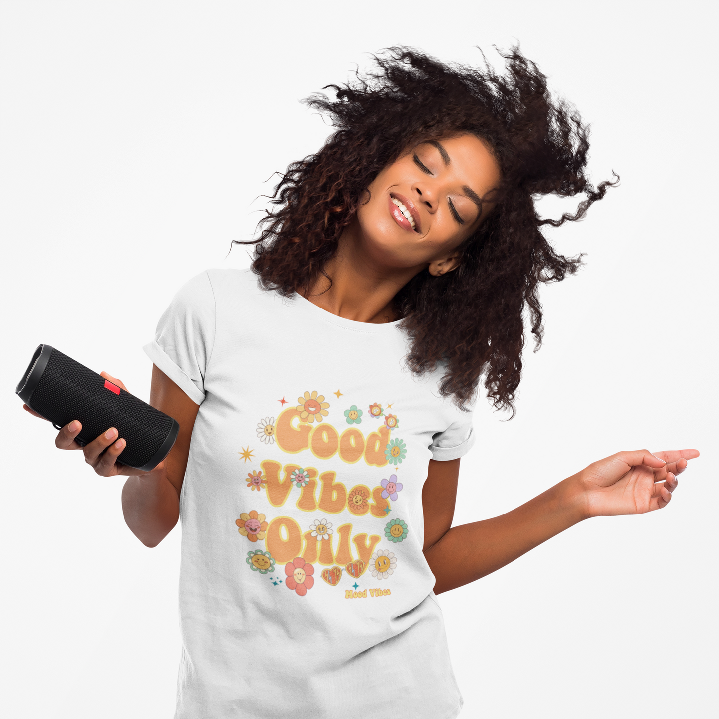 Good Vibes Only Flower Tee